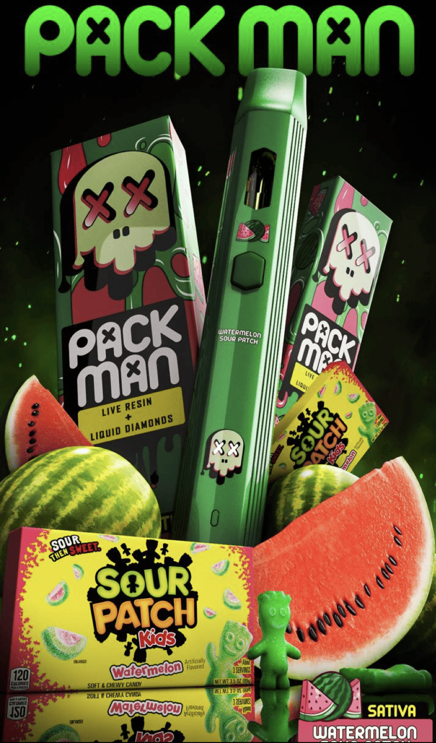 PackMan Watermelon Sour Patch | Einweg-Vapes online kaufen