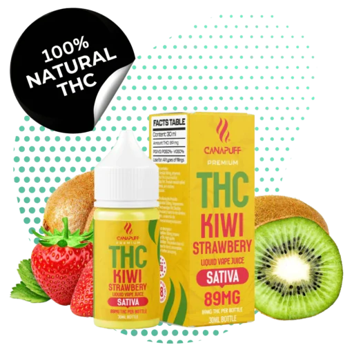 THC Liquid 89mg - Kiwi Strawberry - 30ml Kaufen Online