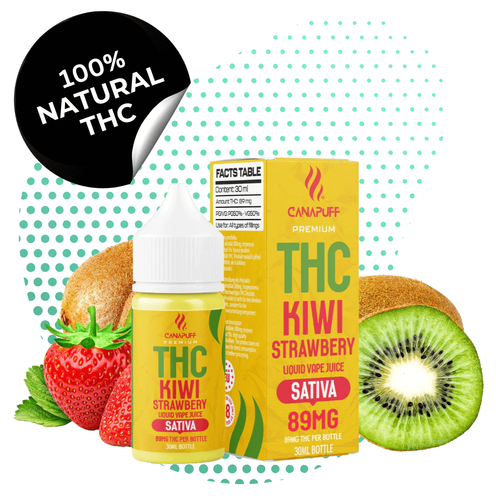 THC Liquid 89mg - Kiwi Strawberry - 30ml Kaufen Online