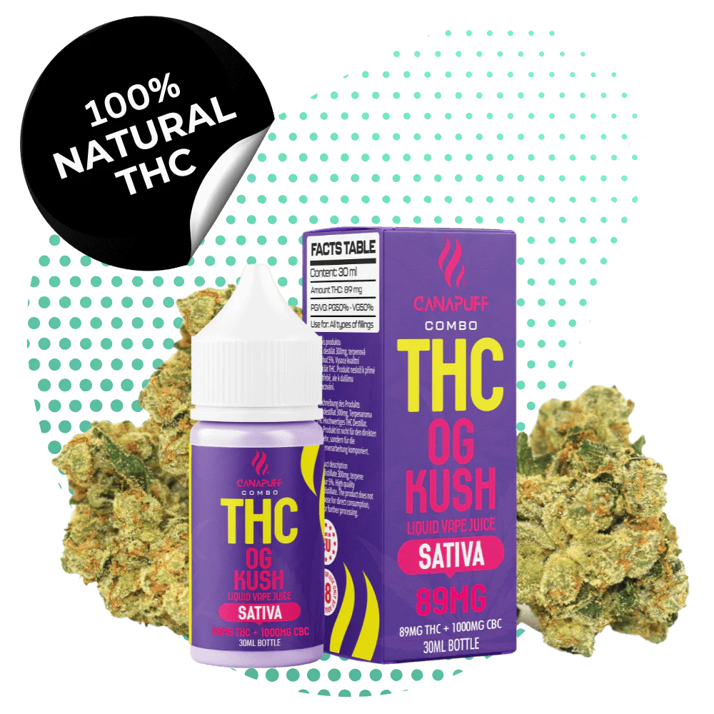 THC Liquid 89mg THC/1000mg CBC - OG Kush - 30ml Kaufen