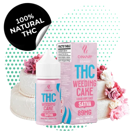 THC Liquid 89mg THC/1000mg CBC - Wedding Cake - 30ml Kaufen