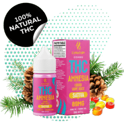 THC Liquid 89mg THC/2000mg CBG - Amnesia - 30ml